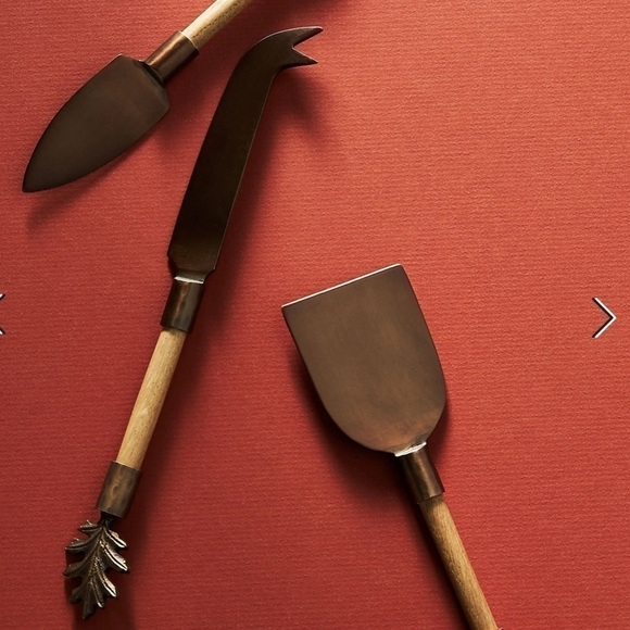Anthropologie Set of Three Thicket Cheese Knives - Picture 5 of 6